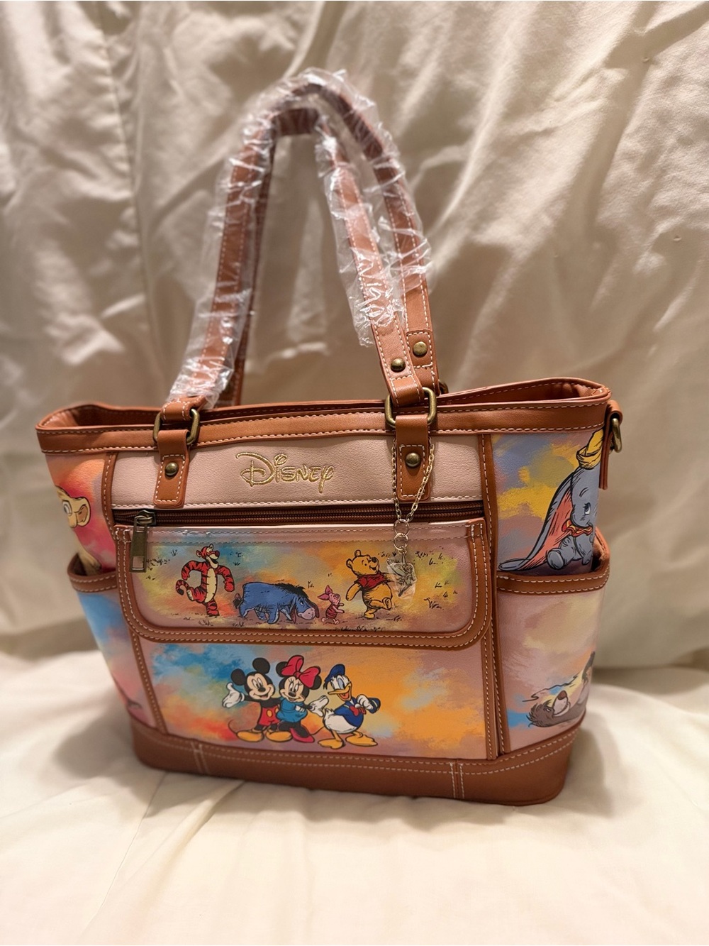 Disney Multicolor Multi-Character Tote Bag